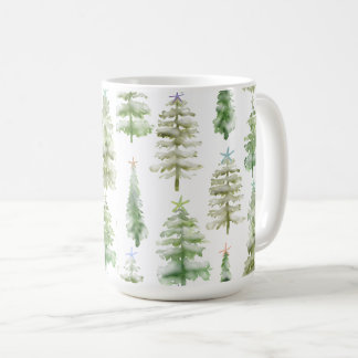 Kiefern an der Küste, gekrönt von Starfish Kaffeetasse