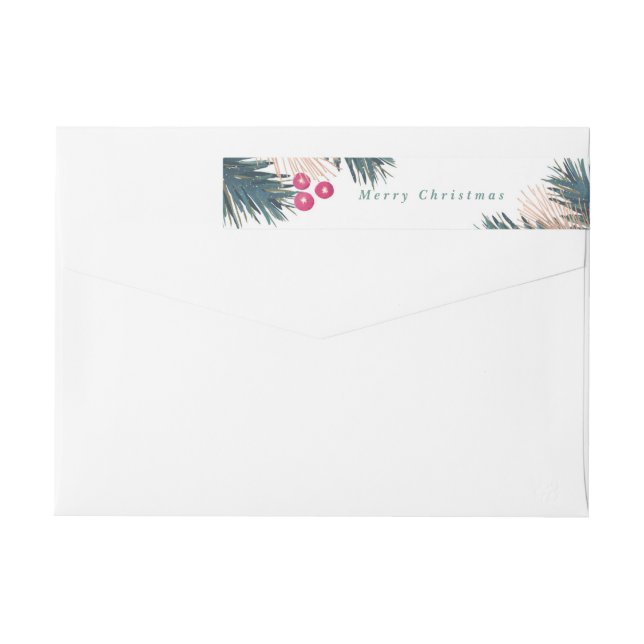 Kiefern-Ast-und Beeren-Umgriffsaufkleber (Rückseite)