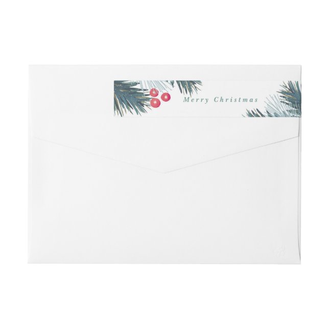 Kiefern-Ast-und Beeren-Umgriffsaufkleber (Rückseite)