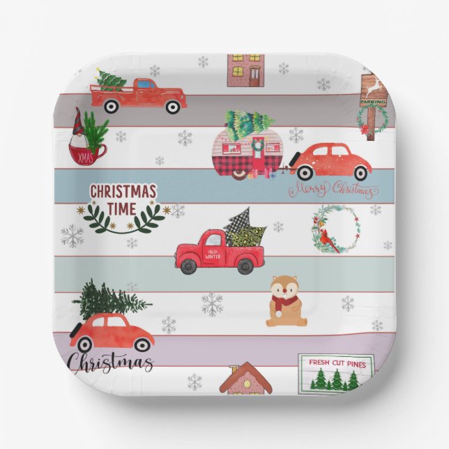 Kiefern, frisch geschnitten pappteller (Vorderseite)