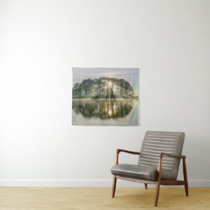 Kiefern-InselSunray Wandteppich