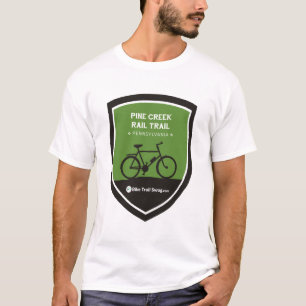 Kiefern-Nebenfluss-Schienen-Spur T-Shirt