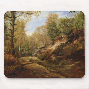 Kiefern u. Birken-Bäume oder der Wald von Mousepad