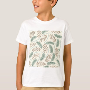 Kiefern- und Zedern Immergrüne Zweige Muster T-Shirt