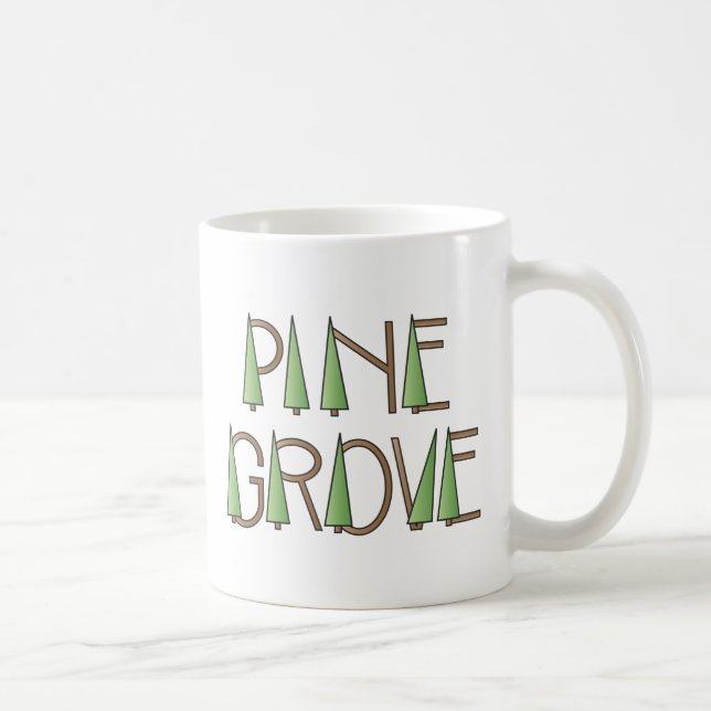 Kiefern-Waldungs-Tasse Kaffeetasse (Rechts)