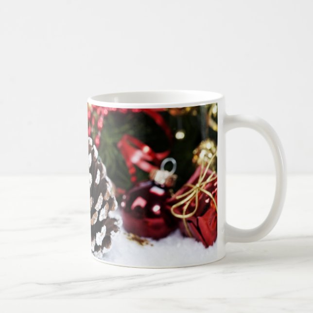 Kiefern-WeihnachtsTasse Kaffeetasse (Rechts)
