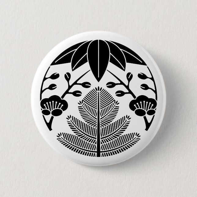 Kiefernbambusume Button (Vorderseite)