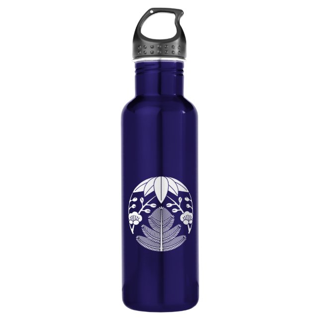 Kiefernbambusume Edelstahlflasche (Vorderseite)