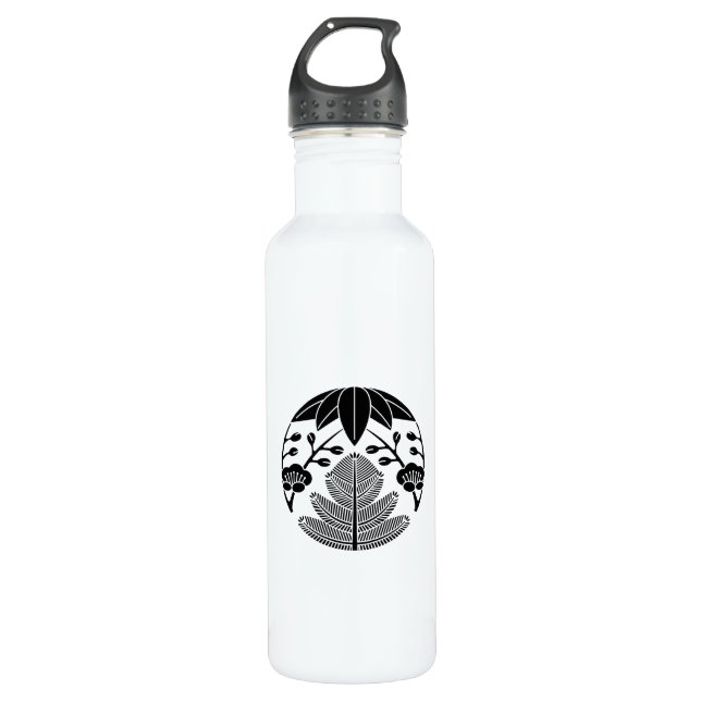 Kiefernbambusume Edelstahlflasche (Vorderseite)