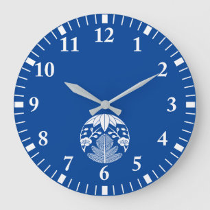 Kiefernbambusume Große Wanduhr