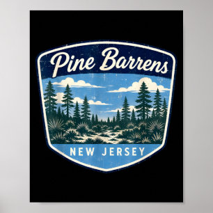 Kiefernbarriere New Jersey Wald Natur Outdoor Poster