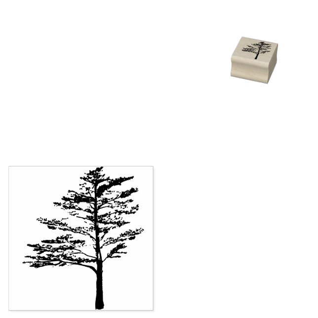 Kiefernbaum Gummistempel (Stempel)