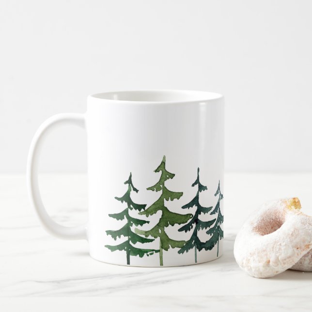 Kiefernbaum  kaffeetasse (Mit Donut)