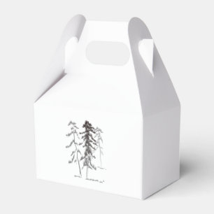 Kiefernbäume Geschenkschachtel
