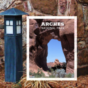 Kiefernbogen, Arches-Nationalpark, Utah Postkarte