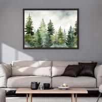 Kieferndruck | Winterlandschaft-Wandkunst