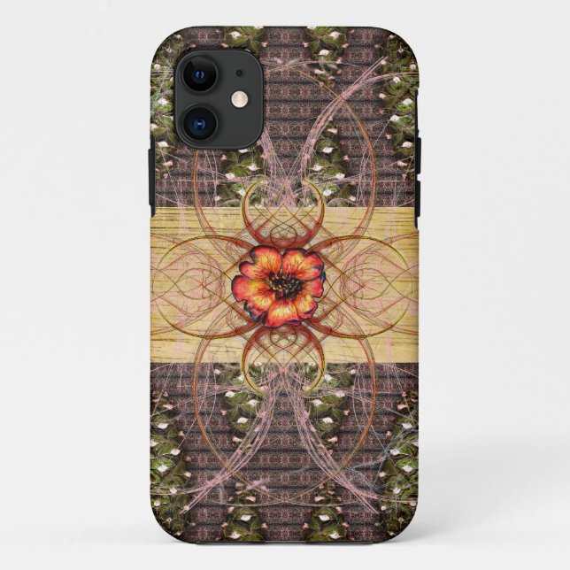 Kiefernfüße und Blume Case-Mate iPhone Hülle (Rückseite)