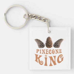 Kiefernkegel Schlüsselanhänger