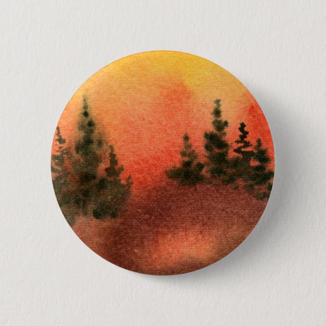 Kiefernlandschaft Button (Vorderseite)