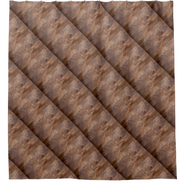 Kiefernplatte Duschvorhang (Vorderseite)