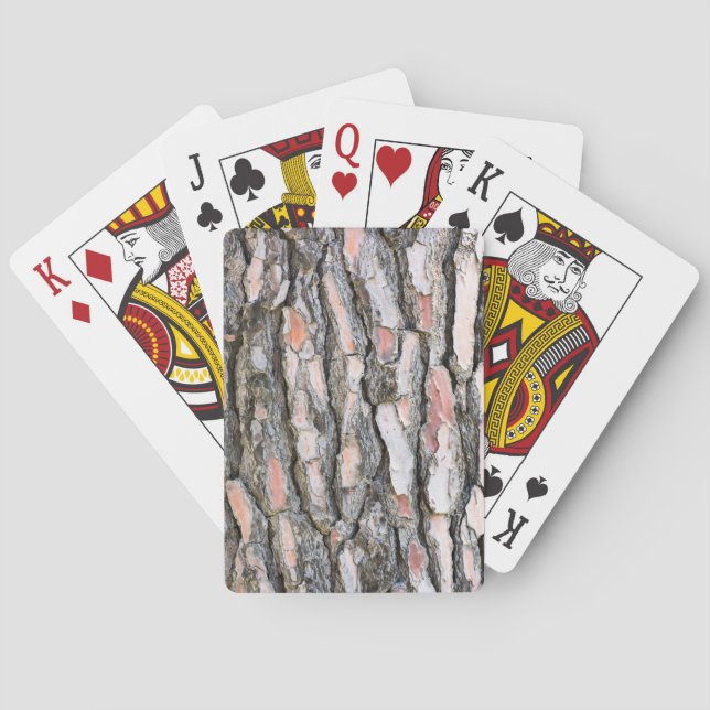 Kiefernrinde Spielkarten (Rückseite)