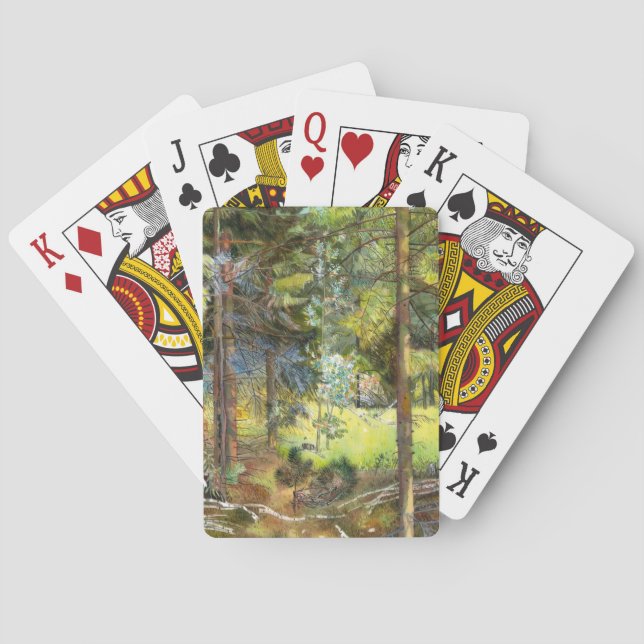 Kiefernwald Spielkarten (Rückseite)