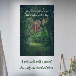 Kiefernwaldweg Poster