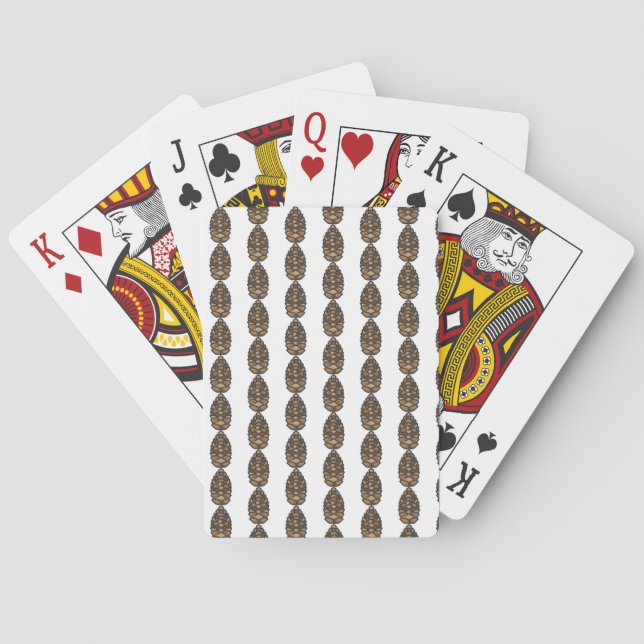 Kiefernzapfen Spielkarten (Rückseite)