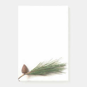 Kiefernzweig mit Pineconen Post-it Klebezettel