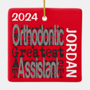 Kieferorthopädische Assistentin Keramikornament
