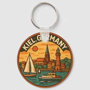 Kiel Deutschland Küstenkunst Schlüsselanhänger