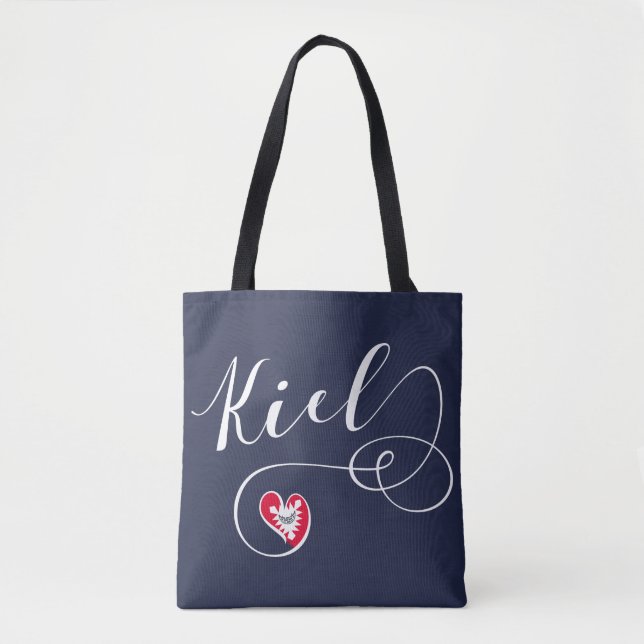 Kiel Heart Grocertasche, Deutschland Tasche (Vorderseite)