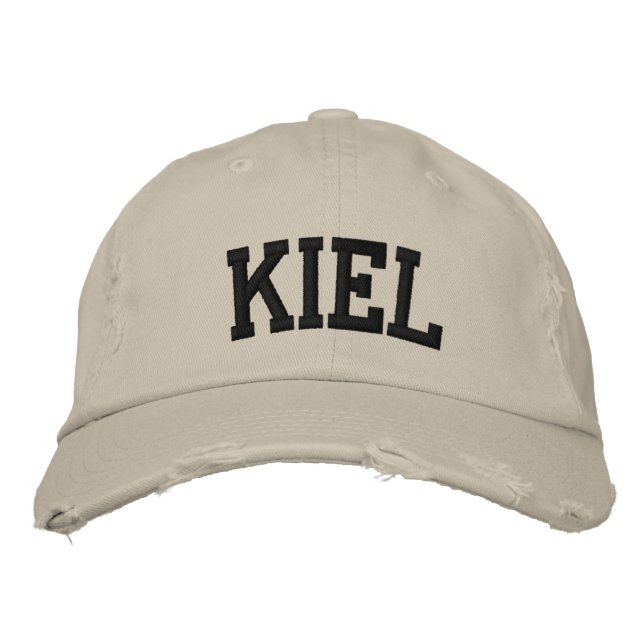 Kiel-StickHat Bestickte Baseballkappe (Vorderseite)