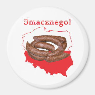 Kielbasa Smacznego Polnische Karte Magnet