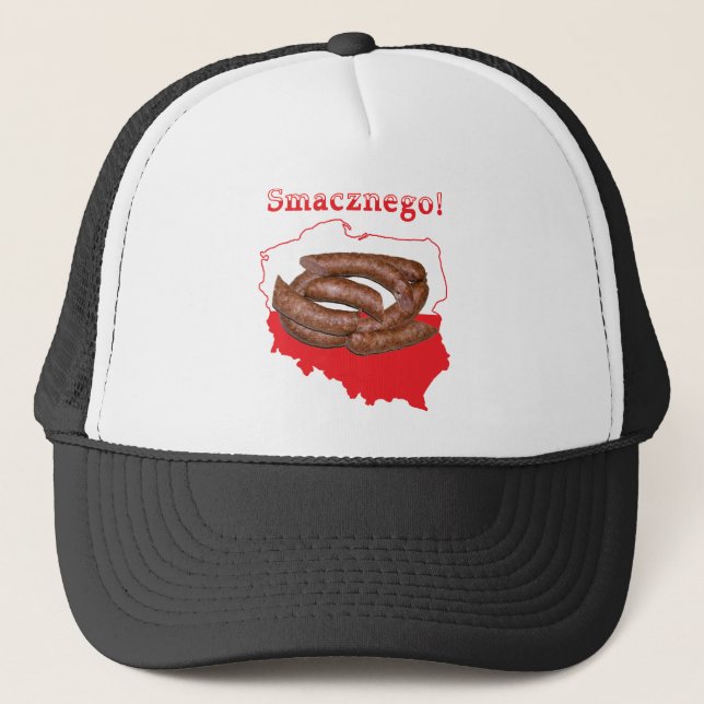 Kielbasa Smacznego Polnische Karte Truckerkappe (Vorderseite)