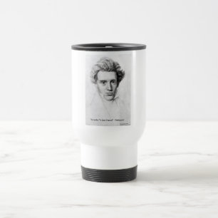 Kierkegaard "Liebe Sie selbst" Liebe Zitat Geschen Reisebecher