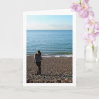 Kies am Strand sammeln