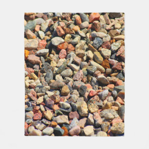Kies Gestein bunte Textur Fleecedecke
