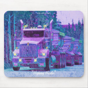 Kies Hauling Truck Highway Driving Art Mousepad