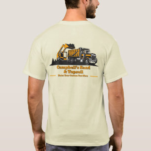Kies-LKW Skid-Steer-Bauunternehmer-Marke anpassen T-Shirt