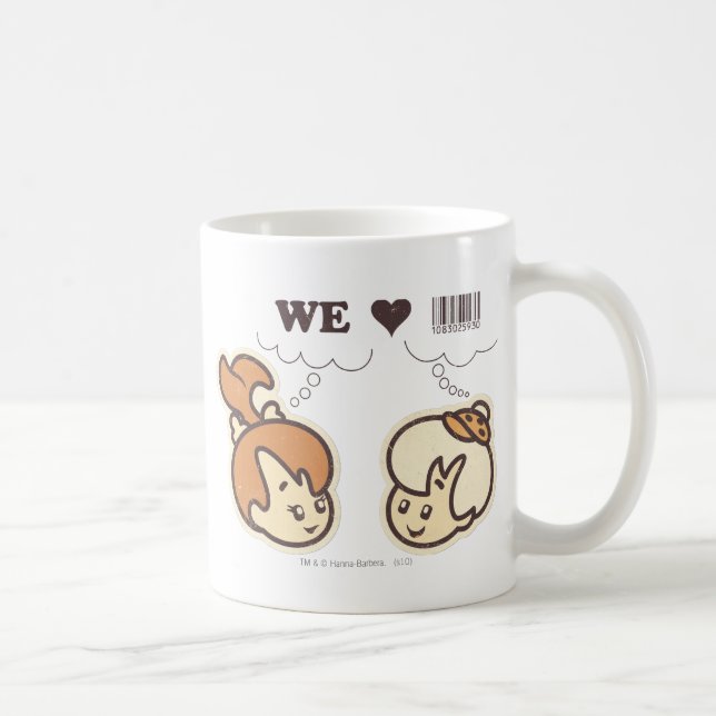 Kies und Bam Bam Wir Liebe Kaffeetasse (Rechts)