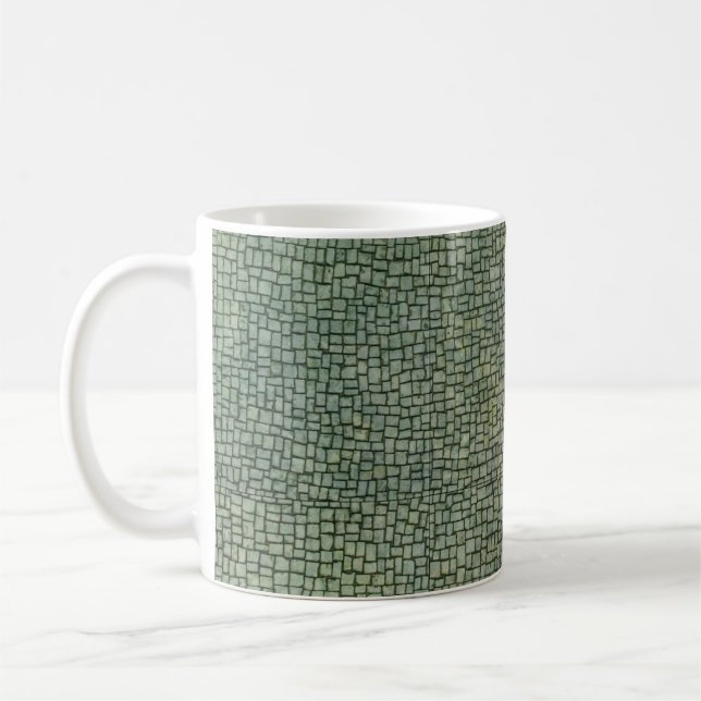 Kies, weißer Kiesel Kaffeetasse (Links)