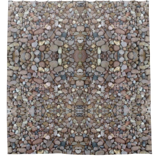 Kiesel-Duschvorhang Duschvorhang (Vorderseite)