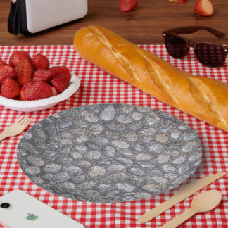 Kiesel Stones Felsen Natur Pappteller