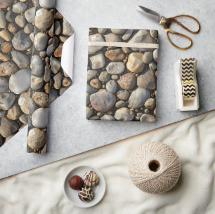Kiesel Texture Wrapping Papier Rolle Geschenkpapier