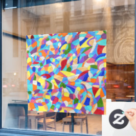 Kieselsteine am Strand Fensteraufkleber