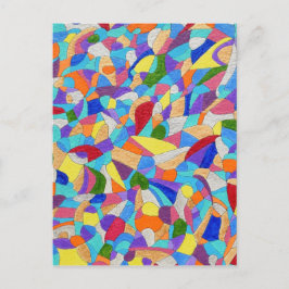 Kieselsteine am Strand Postkarte