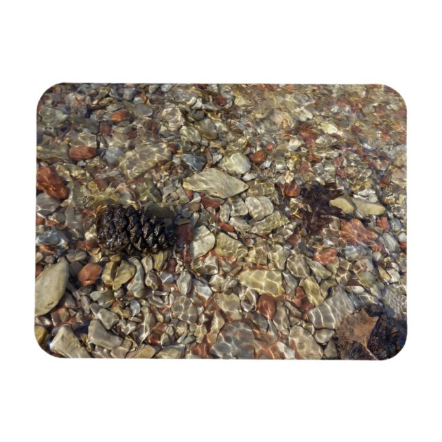 Kieselsteine in Taylor Creek Naturfotografie Magnet (Horizontal)