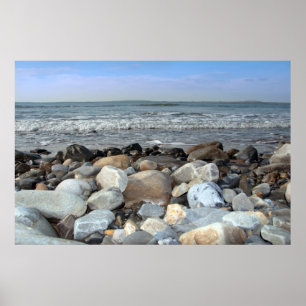 Kieselufer-Blauplakat Poster