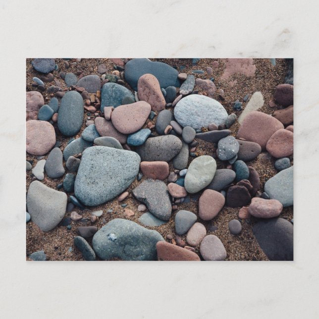 Kiesstrand Postkarte (Vorderseite)